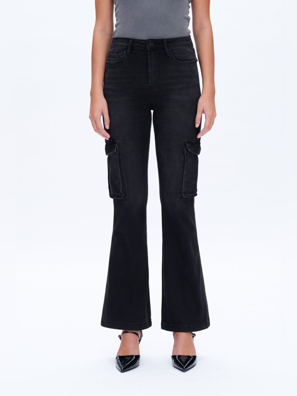 Bayeas Amy High Rise Cargo Flared Pants